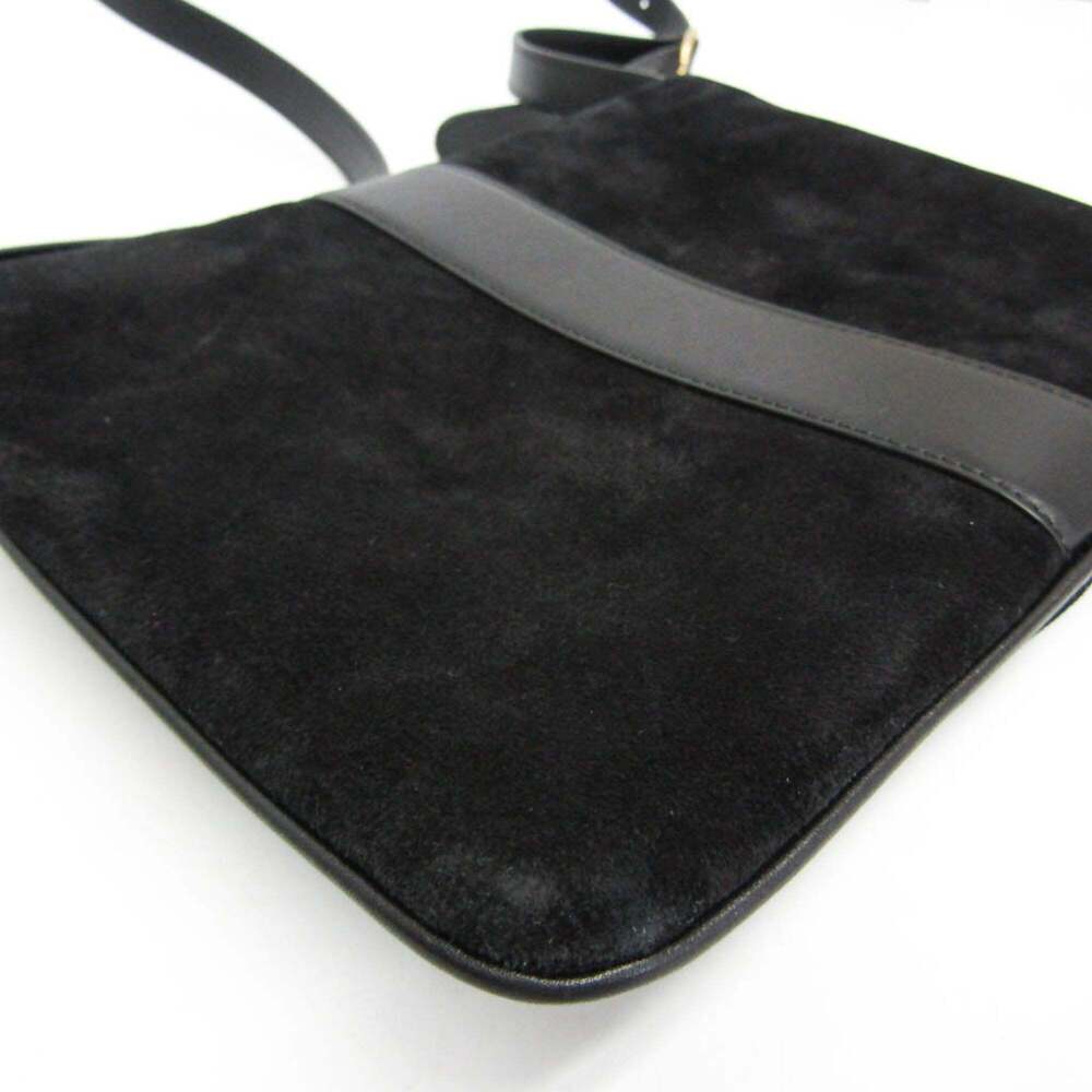 GUCCI Authentic Black Leather Shoulder Bag - Picture 4 of 14